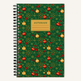 Small Emerald Green Christmas Notebook Notitieboek