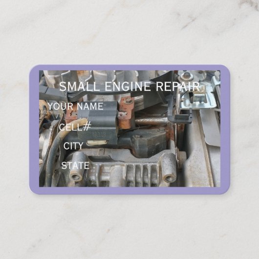 Small Engine Repair Business Card Visitekaartje (Voorkant)