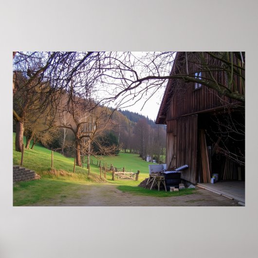 Small Farm in Germany Poster (Voorkant)