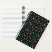 Small Festive Christmas Notebook - Red Ornaments Notitieboek (Binnen)