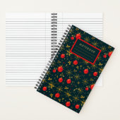 Small Festive Christmas Notebook - Red Ornaments Notitieboek (Binnen)