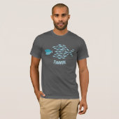 Small Fish Eating Big Fish - Power Unity Teamwork T-shirt (Voorkant volledig)