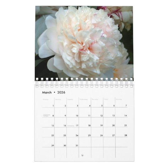 Small Flowers 2026 Calendar Kalender (Mar 2026)