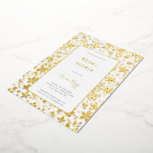 Small Flowers Vrijgezellenfeest Folie Uitnodiging (Gedraaid)