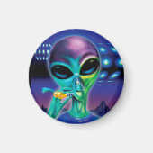 Small Fridge Magnet Alien neemt me mee naar je fee (Voorkant)