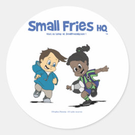 Small Fries HQ Danny en Delores Sticker Ronde