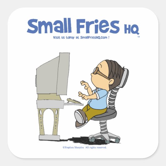 Small Fries HQ Edgar Sticker SQ (Voorkant)
