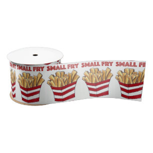 Small Fry Foodie French Fries Food Baby Ribbon Satijnen Lint