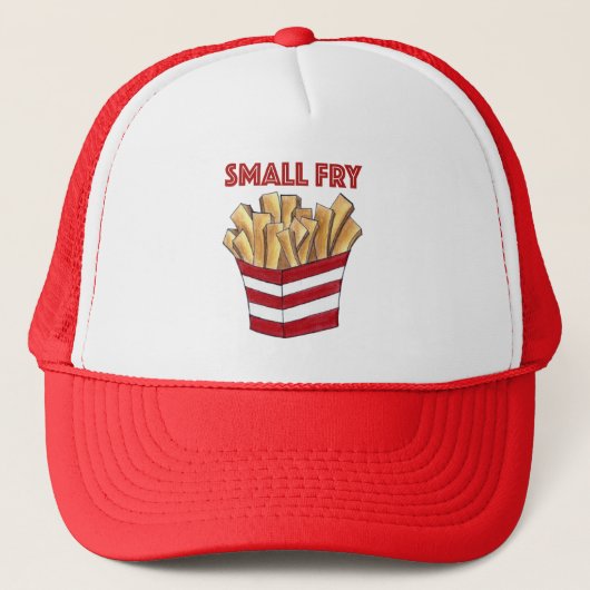 SMALL FRY Fries Fast Food Junk Foodie Trucker Pet (Voorkant)