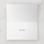 Small Fun Santa Card for Christmas Gifts  Plaatskaartje (Binnenkant ongevouwen)