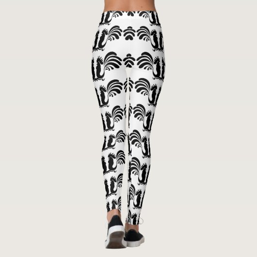 Small Funny Roosters Jaar 2017 Leggings (Achterkant)