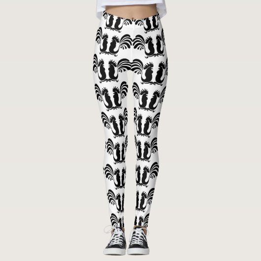 Small Funny Roosters Jaar 2017 Leggings (Voorkant)