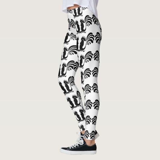 Small Funny Roosters Jaar 2017 Leggings (Links)