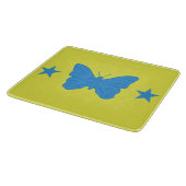 Small glass cutting board with flag of Bady Bassit Snijplank (Hoek)