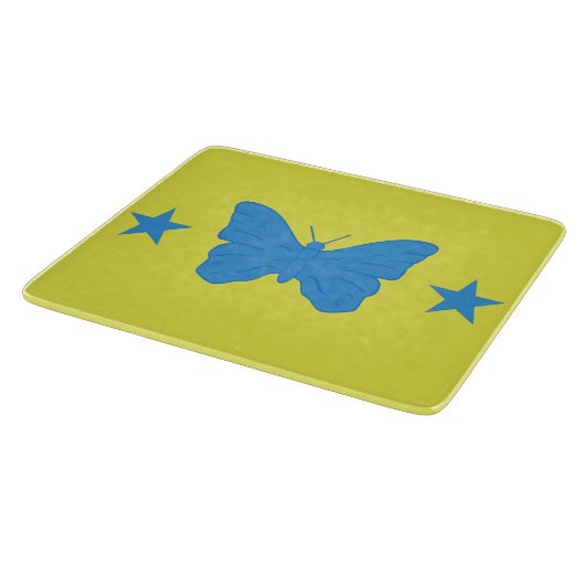 Small glass cutting board with flag of Bady Bassit Snijplank (Hoek)