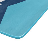 Small glass cutting board with flag of Minnesota Snijplank (Hoek)