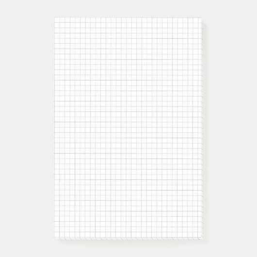 Small Graph Paper (Grids / Squares) Personalized Post-it® Notes (Voorkant)