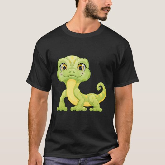 Small Green Lizard Iguana Reptiles T-shirt (Voorkant)