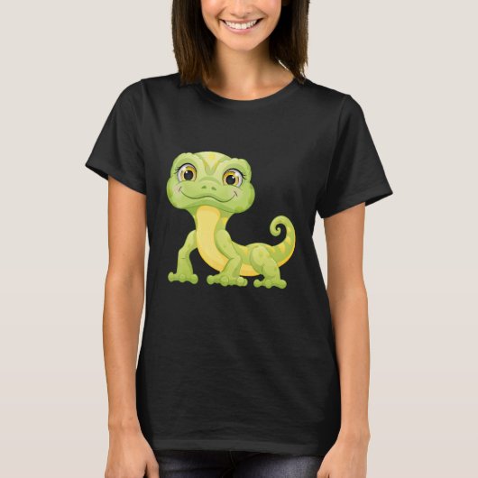 Small Green Lizard Iguana Reptiles T-shirt (Voorkant)