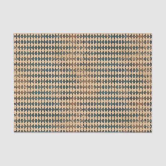 Small Harlequin Diamond Pattern Tissuepapier (Voorkant)