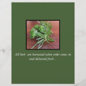 Small Herb/Produce Business Marketing Flyer (Achterkant)