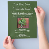 Small Herb/Produce Business Marketing Flyer (Hand)