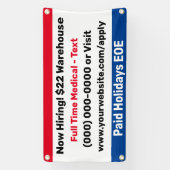 Small Hiring Building Banner (Verticaal)