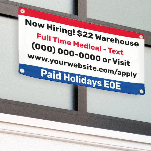 Small Hiring Building Banner (Buitenkant Gebouw)