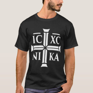 Small IC XC NIKA Christian Eastern Orthodo family T-shirt
