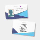 Small ID Card Identification Badge (Voor- en achterkant)