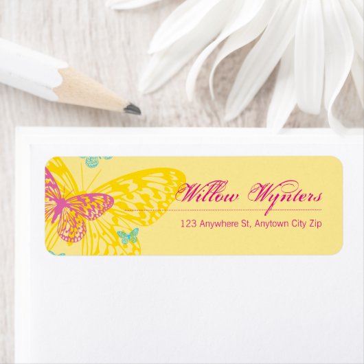 SMALL LABEL SEALS :: butterflies 6 (Insitu)