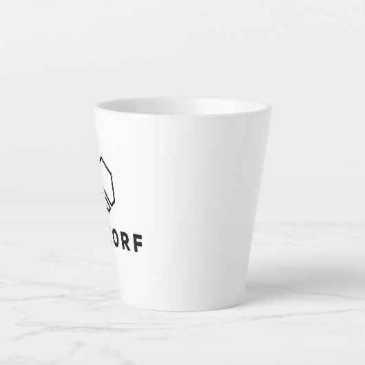 Small Latte Mok - 12 oz (Voorkant)