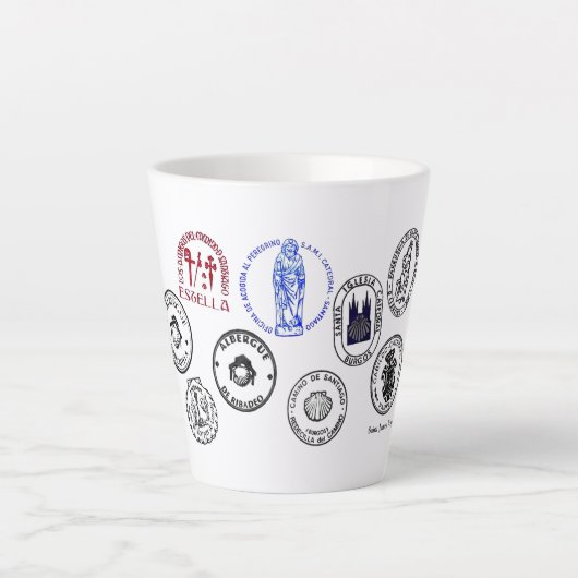 Small Latte Mok Saint James Way (Voorkant)