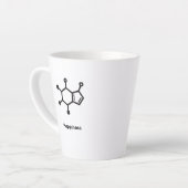 Small Latte Mug - Caffeine = Happiness Latte Mok (Linkerhoek)