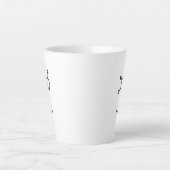 Small Latte Mug - Caffeine = Happiness Latte Mok (Voorkant)