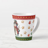 Small Latte Mug with Snowman and Christmas Cookies Latte Mok (Rechterhoek)