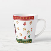 Small Latte Mug with Snowman and Christmas Cookies Latte Mok (Rechts)