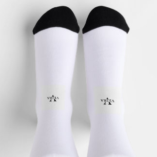 small logo printed socks sokken