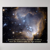 Small Magellanic Cloud Poster Landscape 20 x 16 in (Voorkant)