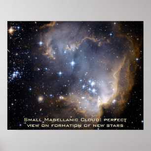 Small Magellanic Cloud Poster Landscape 20 x 16 in