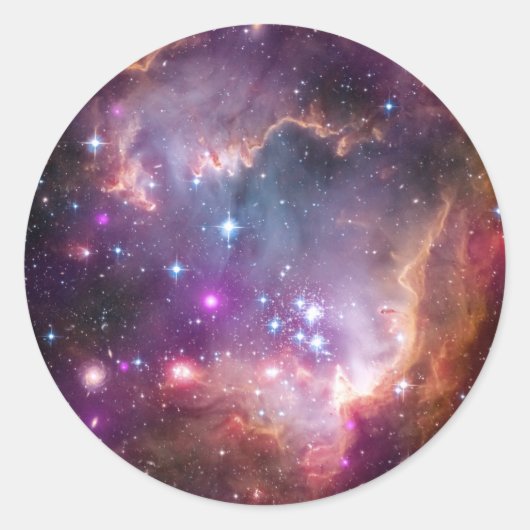 Small Magellanic Cloud Ronde Sticker (Voorkant)