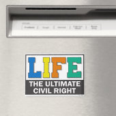 Small magnet with a colorful message. (Insitu (Vaatwasser))