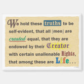 Small magnet with a declaration. (Voorkant)