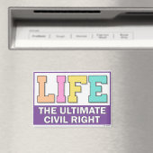 Small magnet with a design in pastels. (Insitu (Vaatwasser))