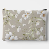 Small Magnolia Print Cosmetic Bag Etui (Voorkant)