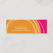 Small Mini Calling Card Contactkaartje (Achterkant)