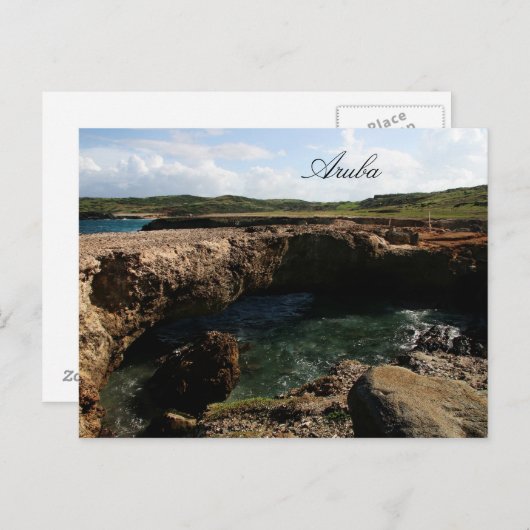 Small natural bridge in Aruba Briefkaart (Voorkant / Achterkant)