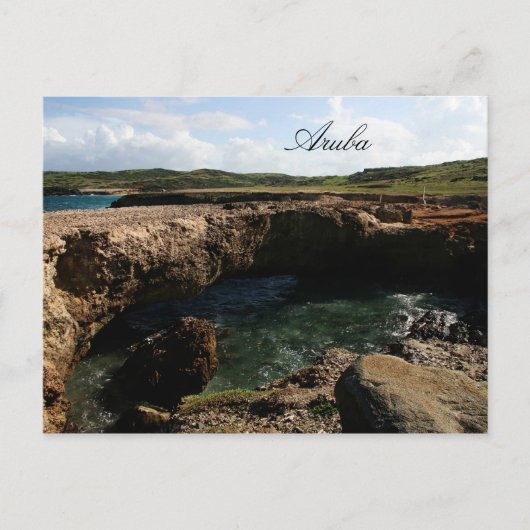 Small natural bridge in Aruba Briefkaart (Voorkant)
