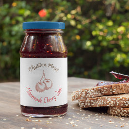 Small Organic Business Kersenjam Etiket