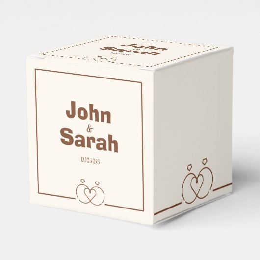 Small Paper Box – Festive & Unique Design Bedankdoosjes (Voorkant Zijde)